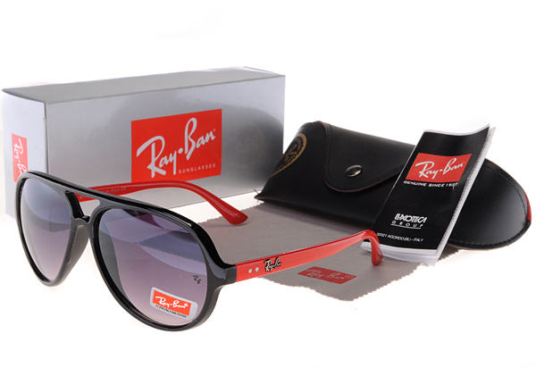 RB4125 Negro/Rojo Frame Cats 5000 Gafas De Sol