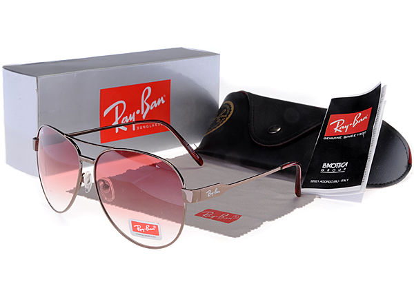 Ray Ban Gafas De Sol New Arrivals Rosa Lens Metal Frame